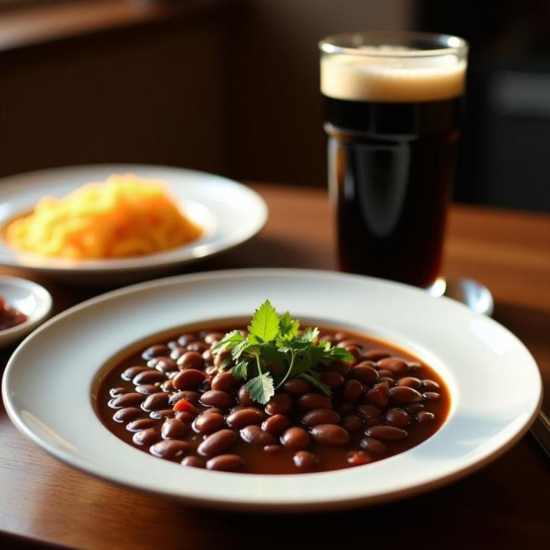 Sopa de Frijoles Negros con Cerveza Negra: Receta Mexicana en Olla Express y Sin Lácteos