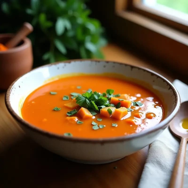 Sopa de Gandules y Calabaza: Receta Puerto Riqueña con Toque de Culantro y Achiote