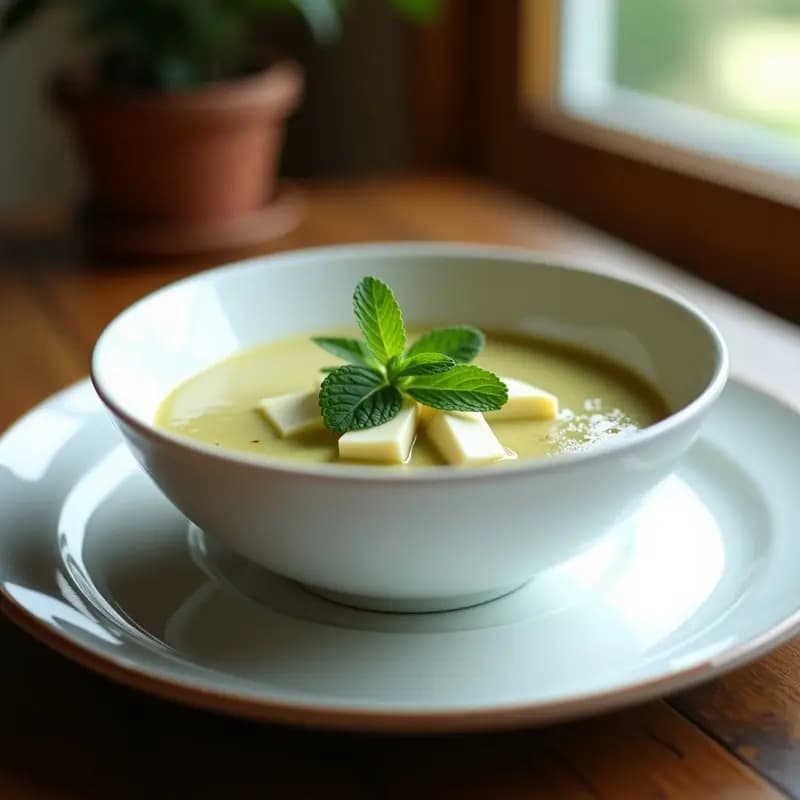Sopa de Gazpacho Andino con Hierbabuena y Queso Fresco: Receta Ecuatoriana Fría y Refrescante