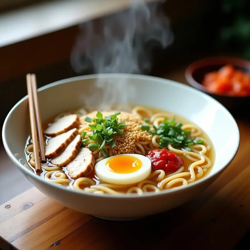 Sopa de Fideos Glass Noodles con Pollo y Hongos Shitake: Receta Coreana Ligera en 15 Minutos