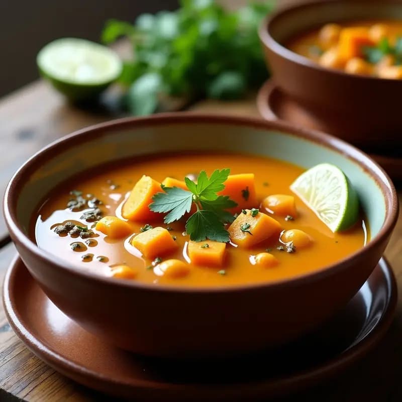Sopa de Guandú y Batata con Especias de Comino: Receta Caribeña en Olla Exprés y Reconfortante