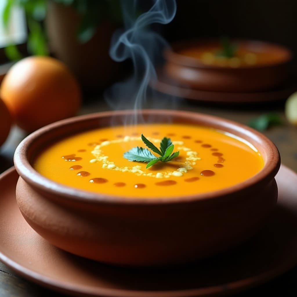 Sopa de Guandú y Calabaza con Aceite de Lentisco: Receta Canaria Vegana en Olla Exprés
