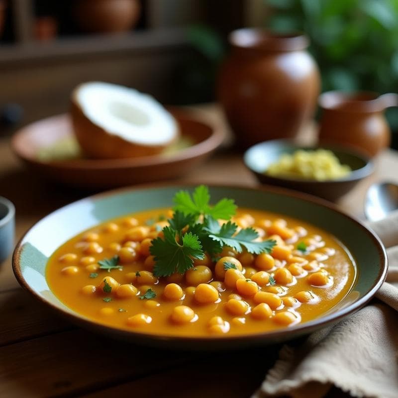 Sopa de Guandú con Coco y Cilantro: Receta Dominicana Vegana en Thermomix