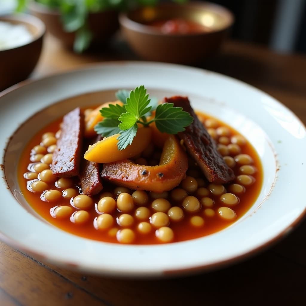 Sopa de Guandú con Costillas Ahumadas y Yuca: Receta Caribbeña en Olla Lenta