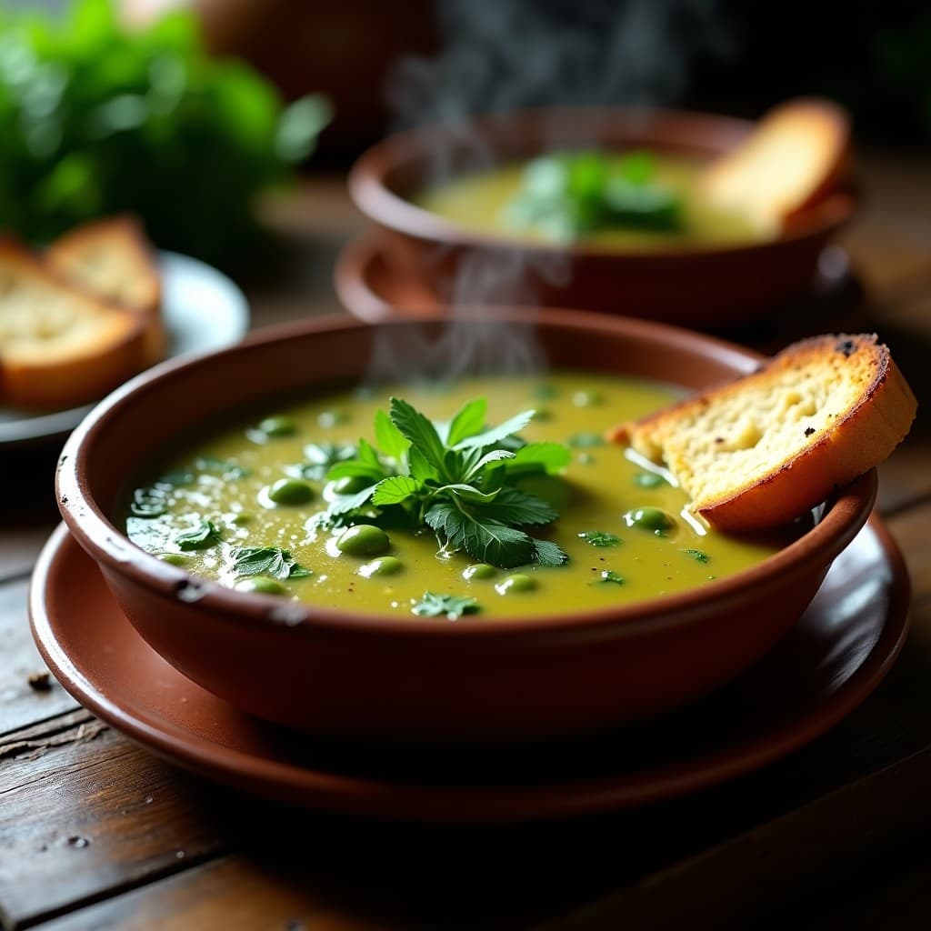 Sopa de guandú y espinacas con aceite de oliva virgen: Receta puertorriqueña en olla exprés