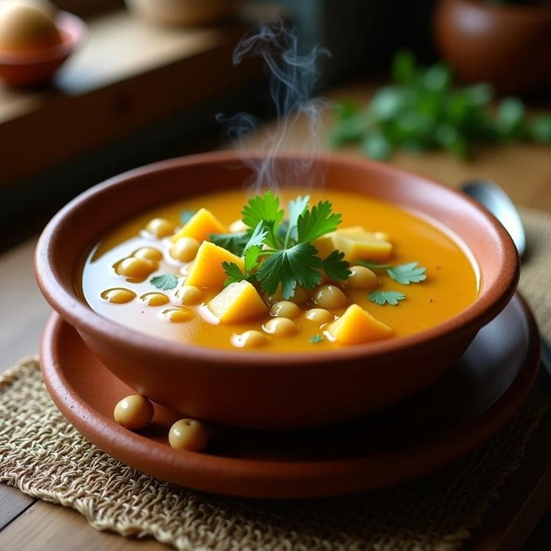 Sopa de Guandú con Yuca y Cilantro: Receta Caribena Tradicional en Olla Express