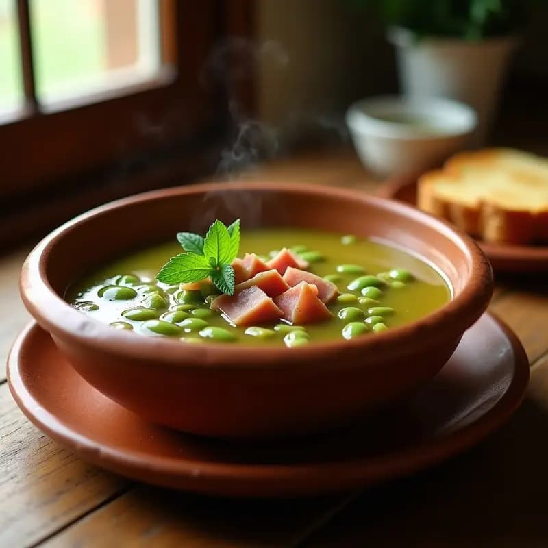 Sopa de Havas con Jamón y Hierbabuena: Receta Muratiana Tradicional