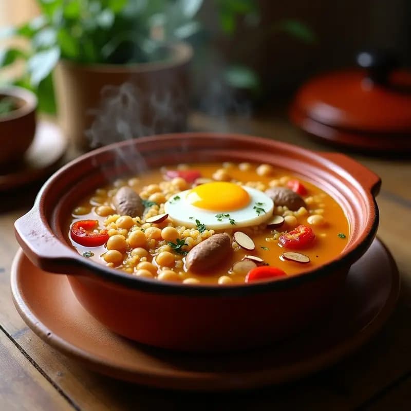 Sopa de Joanes: Arroz con Garbanzos y Conejo al Horno Tradicional Valenciano