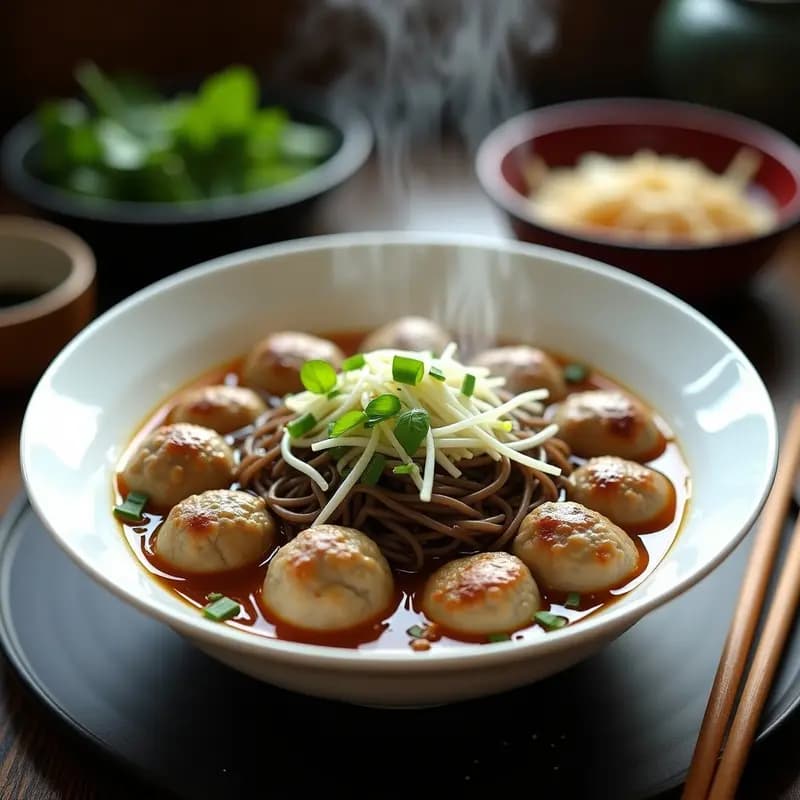 Sopa de Joannes con Meatballs de Cerdo: Receta China Tradicional en Olla Exprés