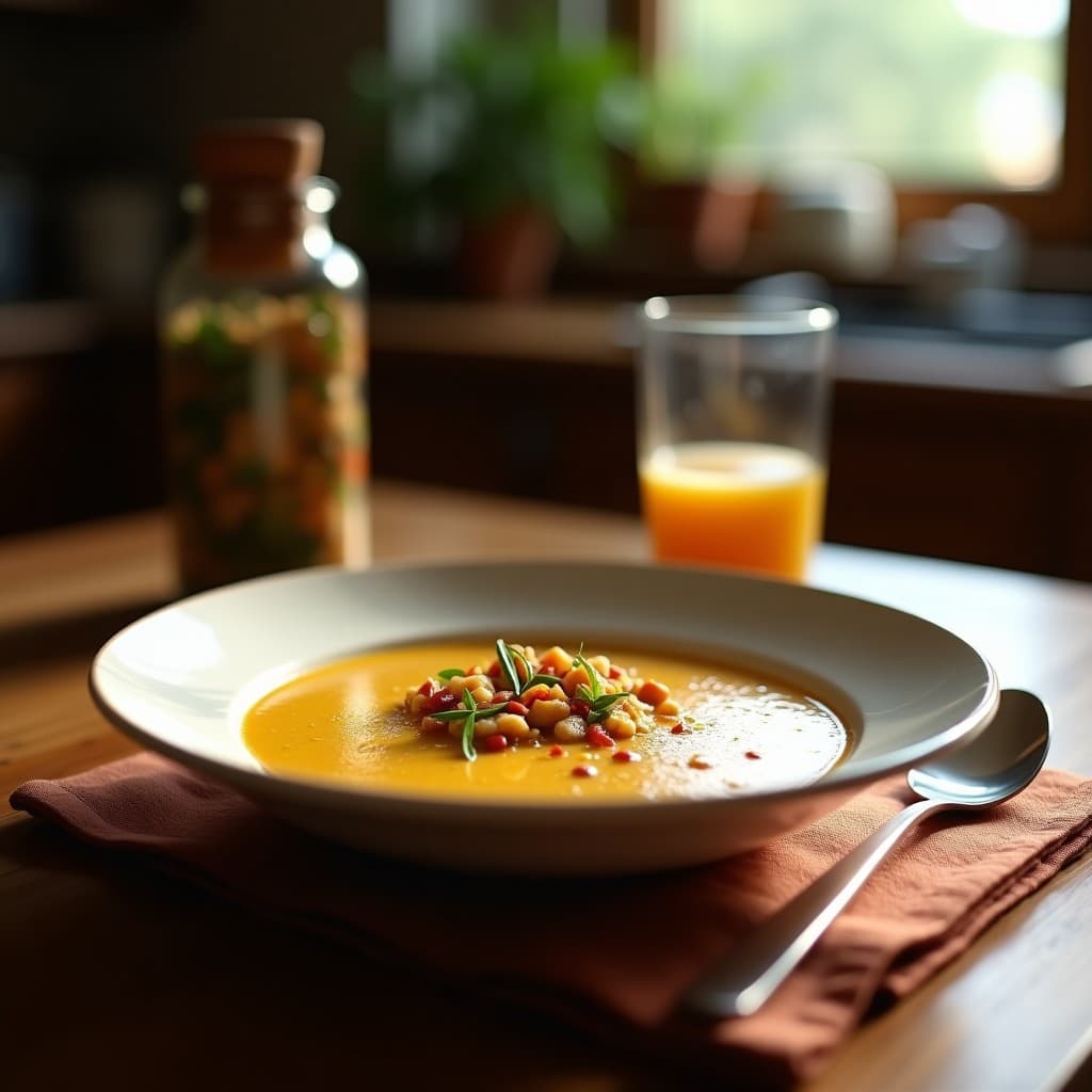 Sopa de Kamut y Champiñones con Azafrán: Receta Persa Antiinflamatoria en Olla Lenta