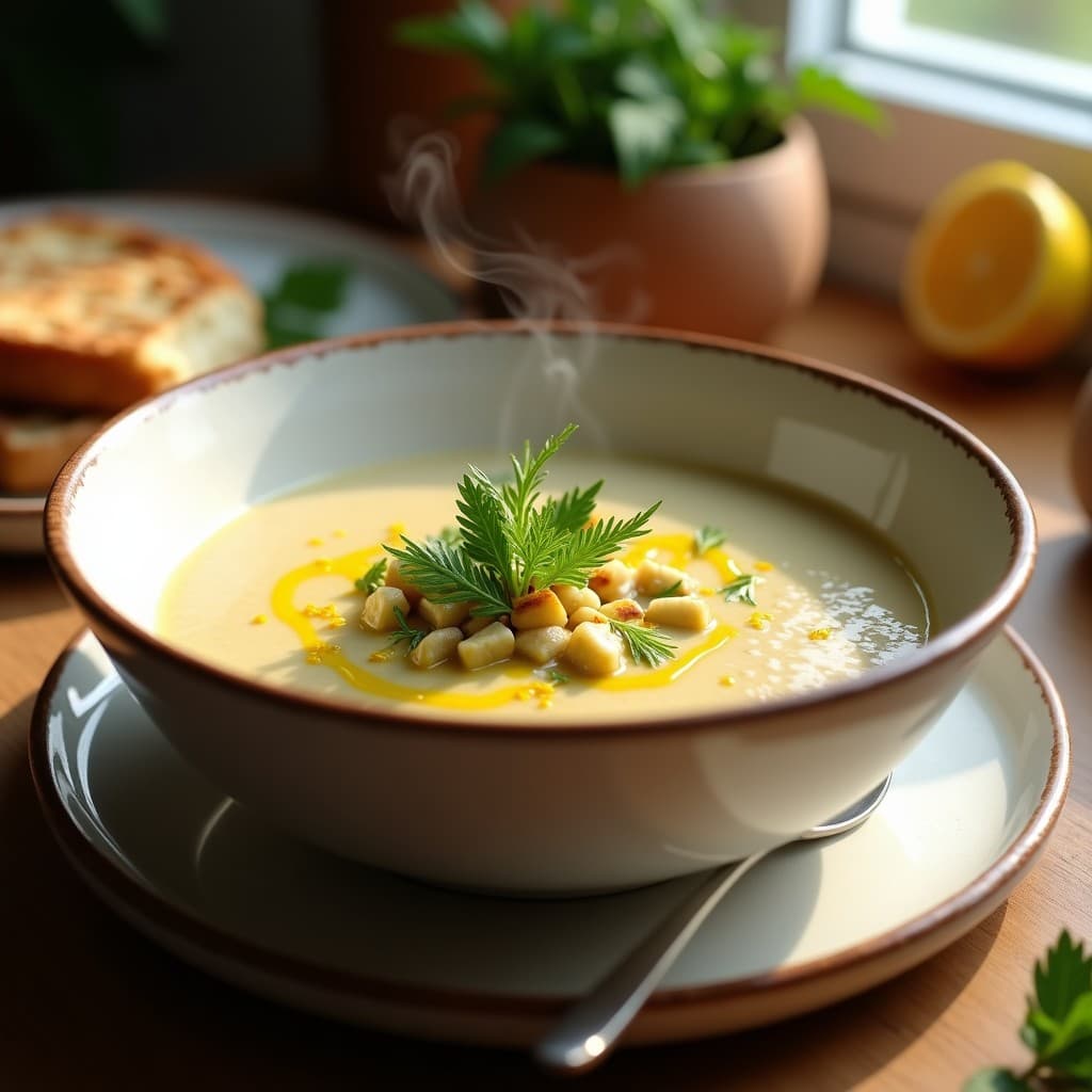 Sopa de Kamut y Espárragos Blancos con Toque de Limón: Receta Turca en Olla Rápida
