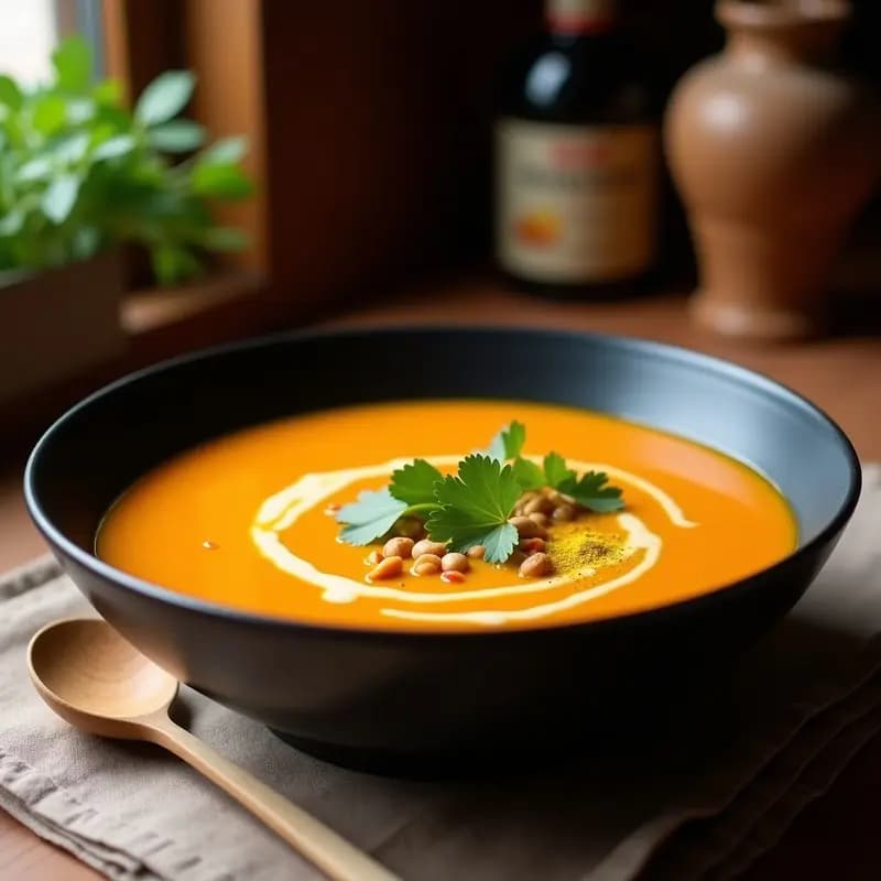 Sopa Lajo de Batata y Maní: Receta Boliviana Vegana en Olla Express