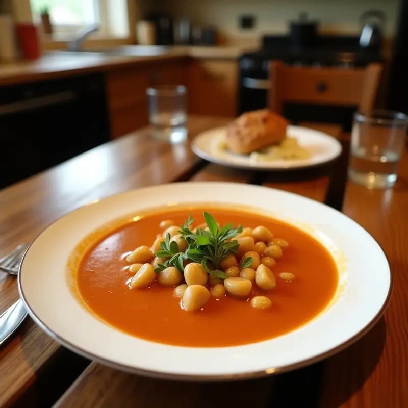 Sopa de Lentajas con Espinacas y Azafrán: Receta Española en Olla Lenta y Reconfortante