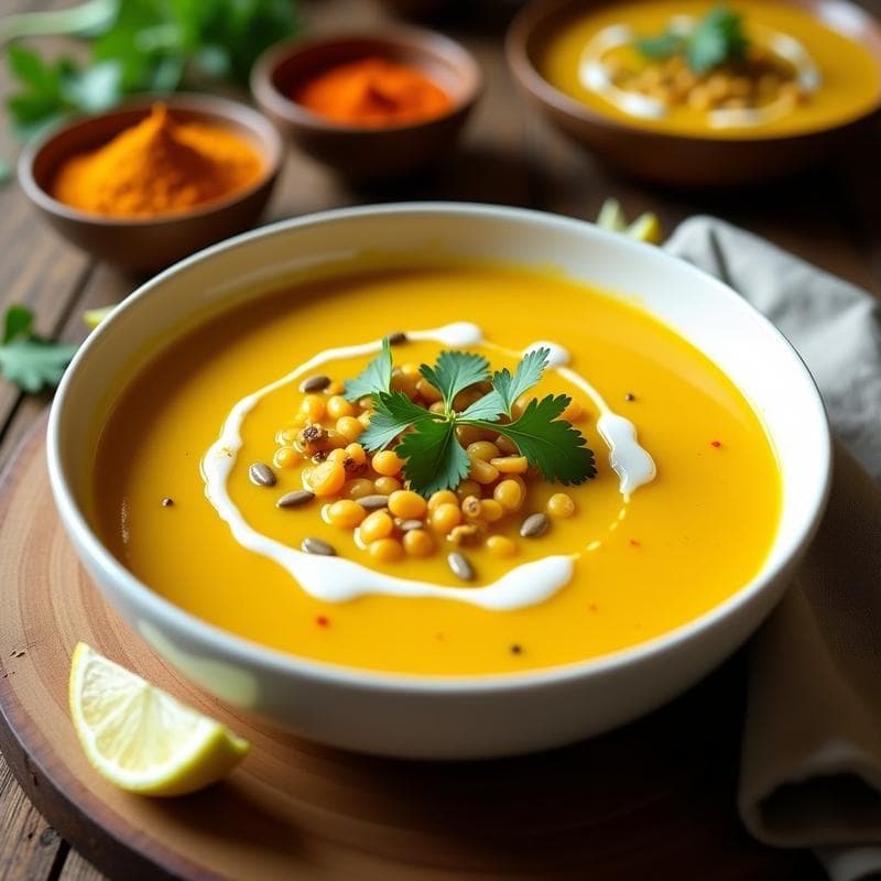 Sopa de Lentejas Amarillas y Jengibre: Receta India Antiinflamatoria en 20 Minutos