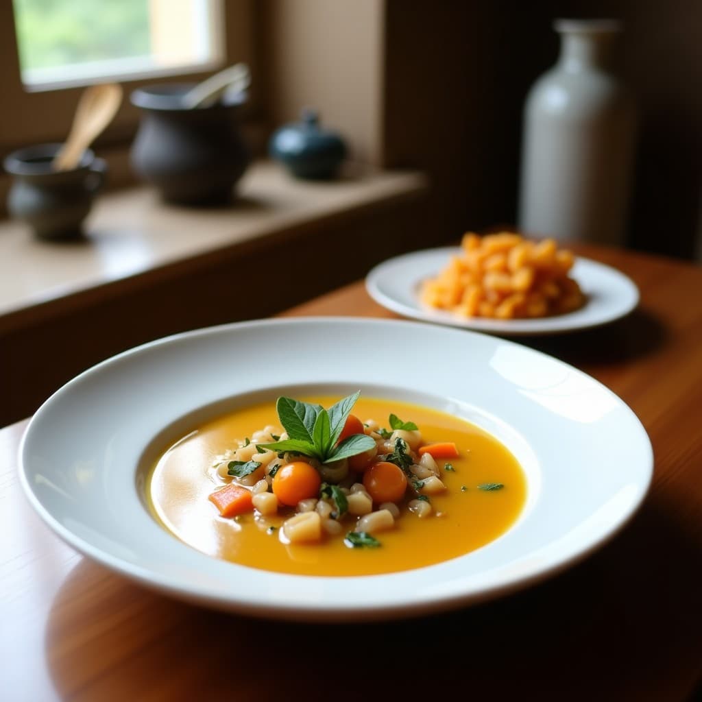 Sopa de Lentejas Beluga y Algas Wakame: Receta Japonesa Alta en Hierro en Olla Lenta