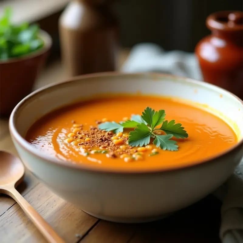 Sopa de Lentejas Corail y Calabacín con Toque de Comino: Receta en Olla Exprés y Keto
