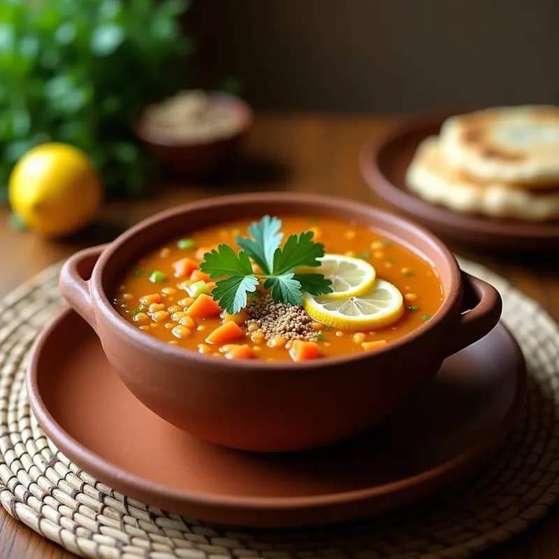 Sopa de Lentejas Egipcia con Limón y Comino: Receta Koshari Sin Pasta