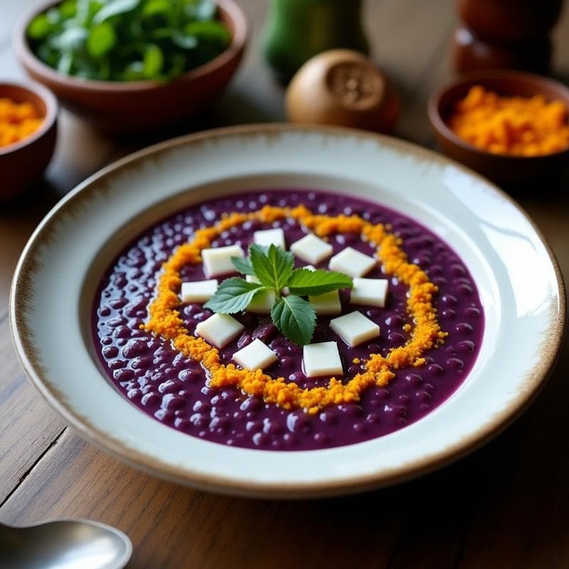 Sopa de Lentejas Moradas con Coco y Cúrcuma: Receta India en Thermomix Detox y Sin Gluten