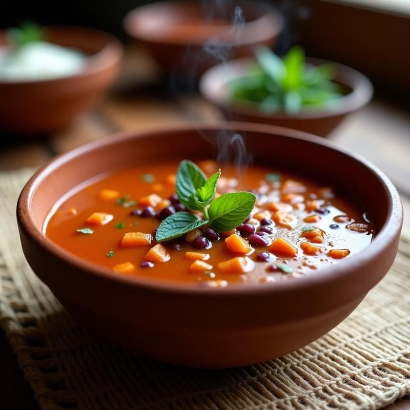 Sopa de Lentejas Rojas y Batata Morada: Receta en Olla Express con Toque Peruano