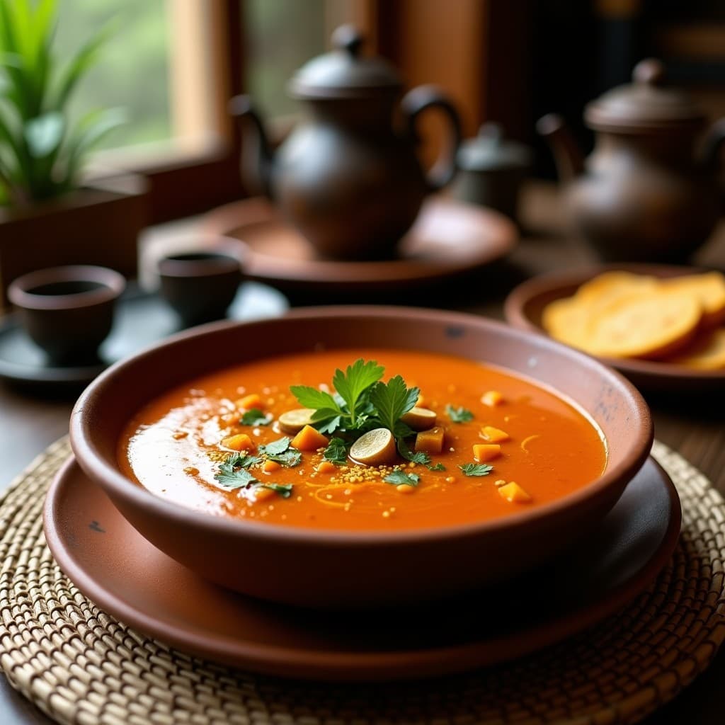 Sopa de Lentejas Rojas y Calabaza Butternut con Especias Berberé: Receta Etiópica Keto