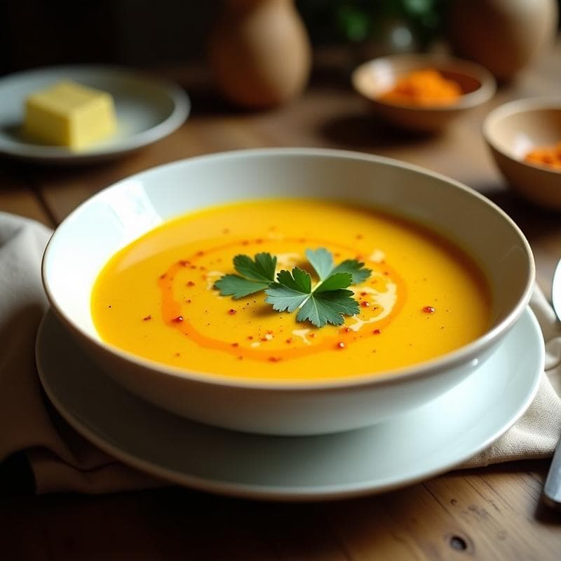Sopa de Lentejas Rojos y Cúrcuma: Receta en Thermomix con Toque Ayurvédico y Sin Lácteos