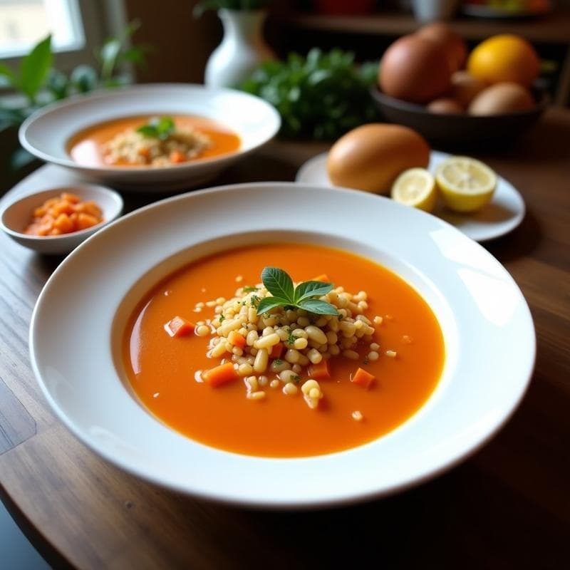 Sopa de Lentejas Rojas con Jengibre y Limón: Receta Turca Keto y Sin Cocción Larga