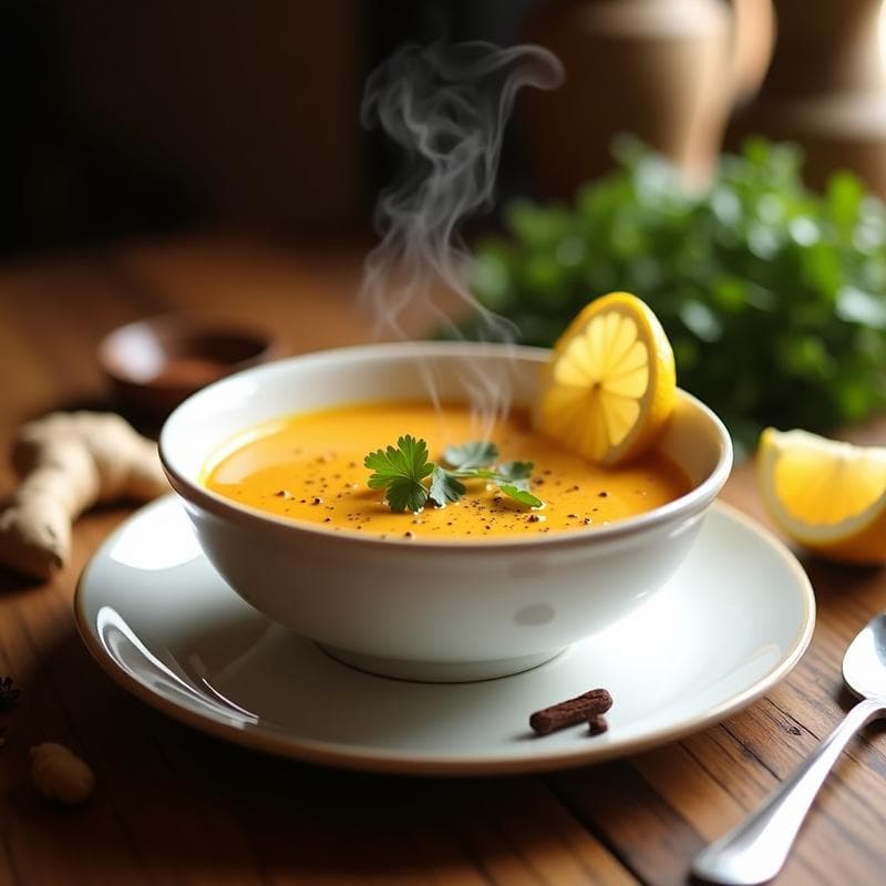 Sopa de Lentejas Rojas y Jengibre: Receta Ayurvédica Detox en Olla Express