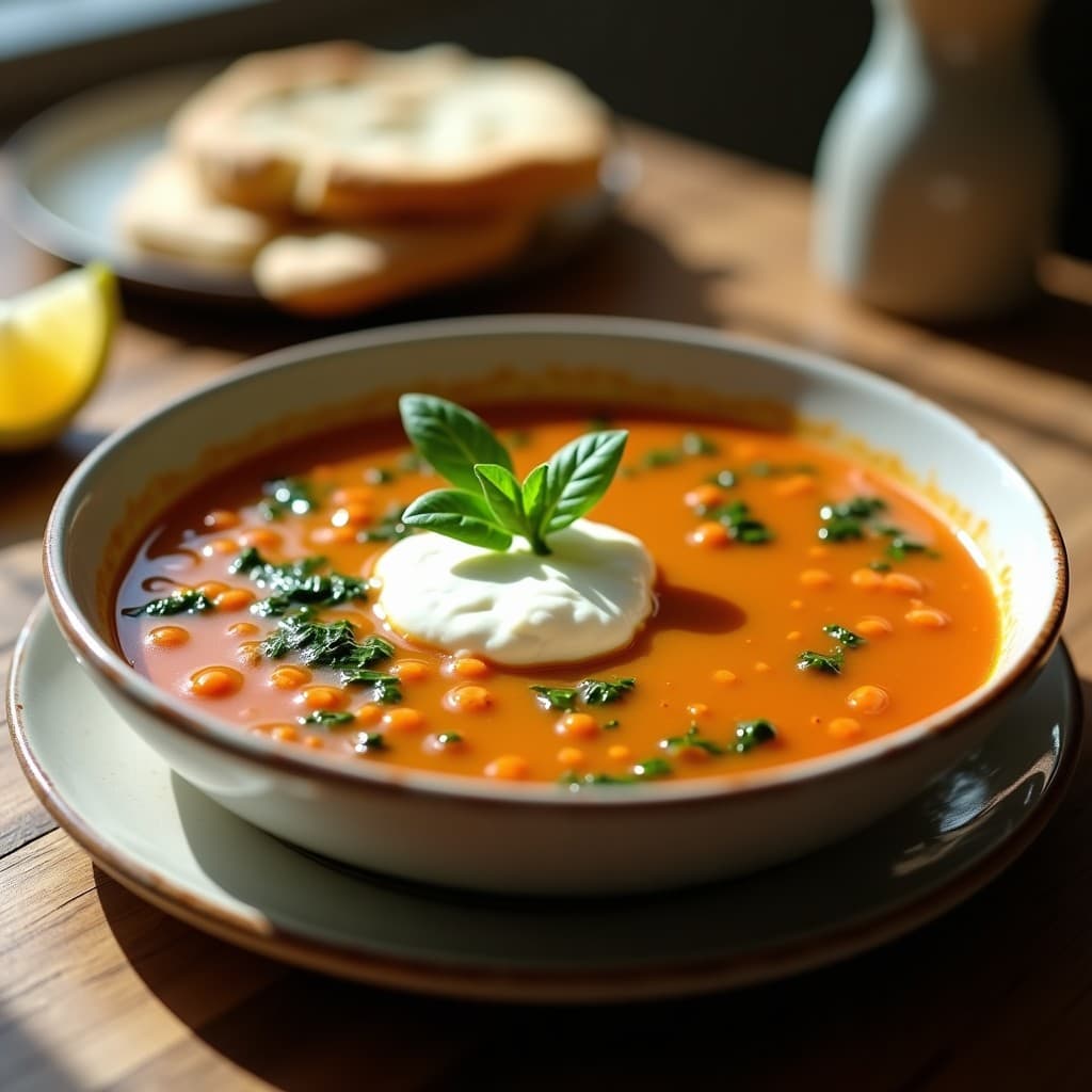 Sopa de Lentejas Rojos y Espinacas con Limón: Receta Turca en Thermomix y Ricotta en Fibra