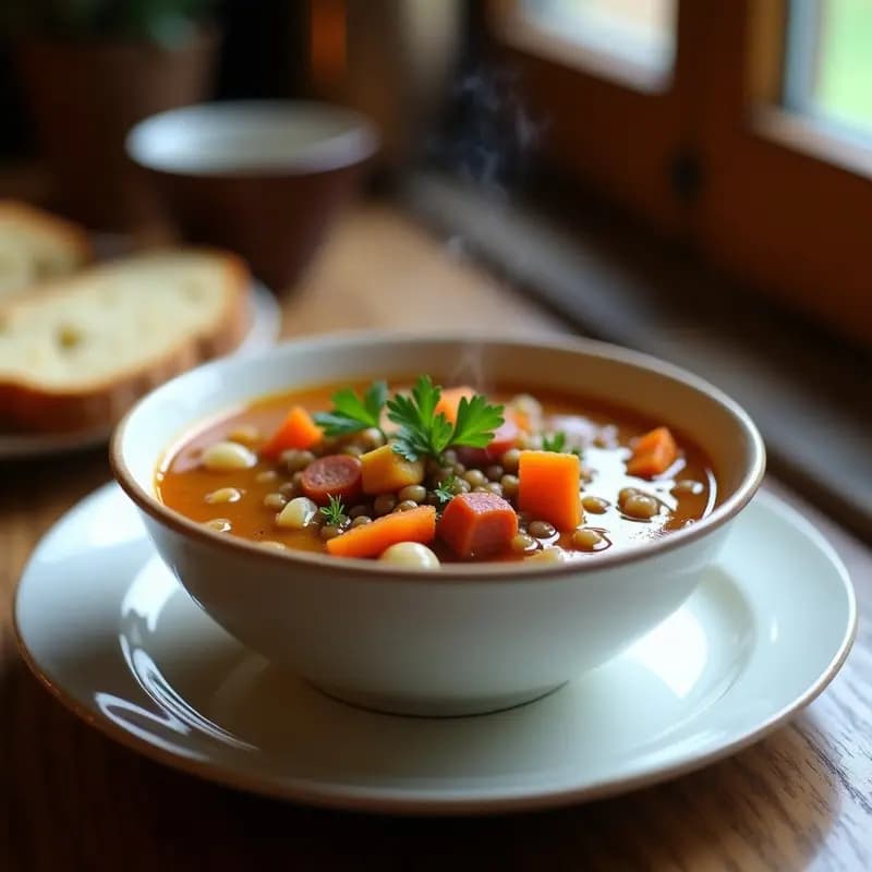 Sopa de Lentillas con Chorizo y Puerro: Receta Española de Invierno en Thermomix