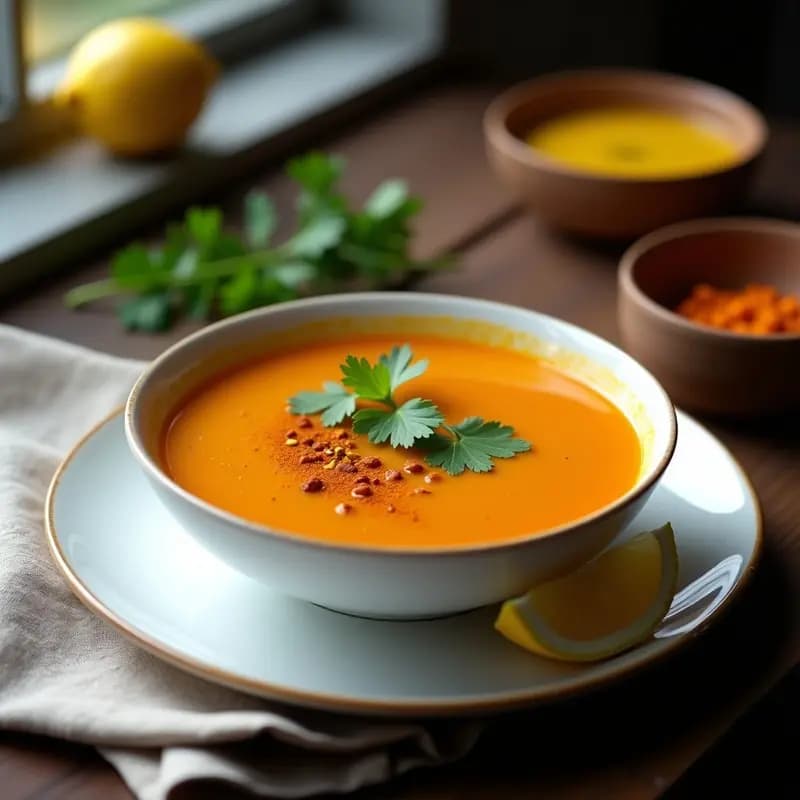 Sopa de Lentillas Rojas con Jengibre y Limón: Receta India Detox y Sin Lactosa