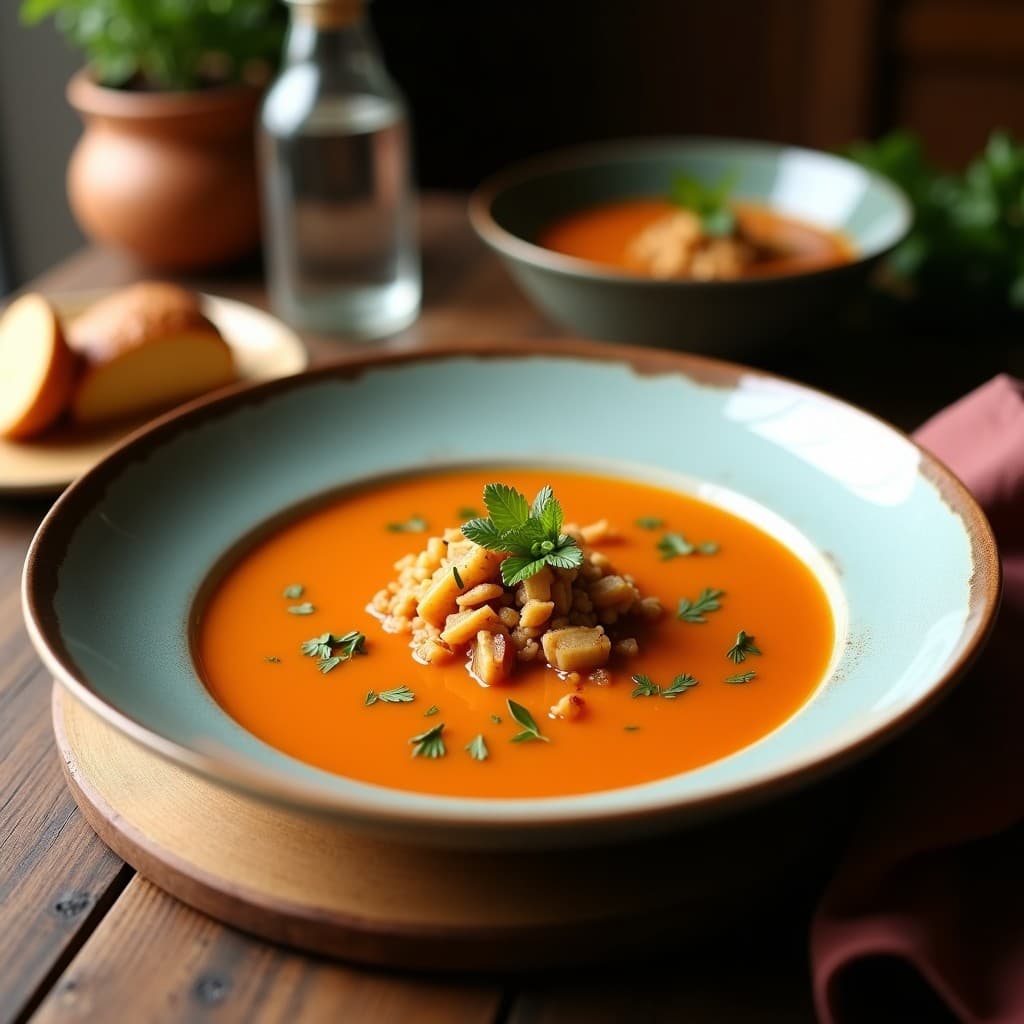 Sopa de Lichi y Jengibre con Tempeh: Receta China Vegana y Antiinflamatoria
