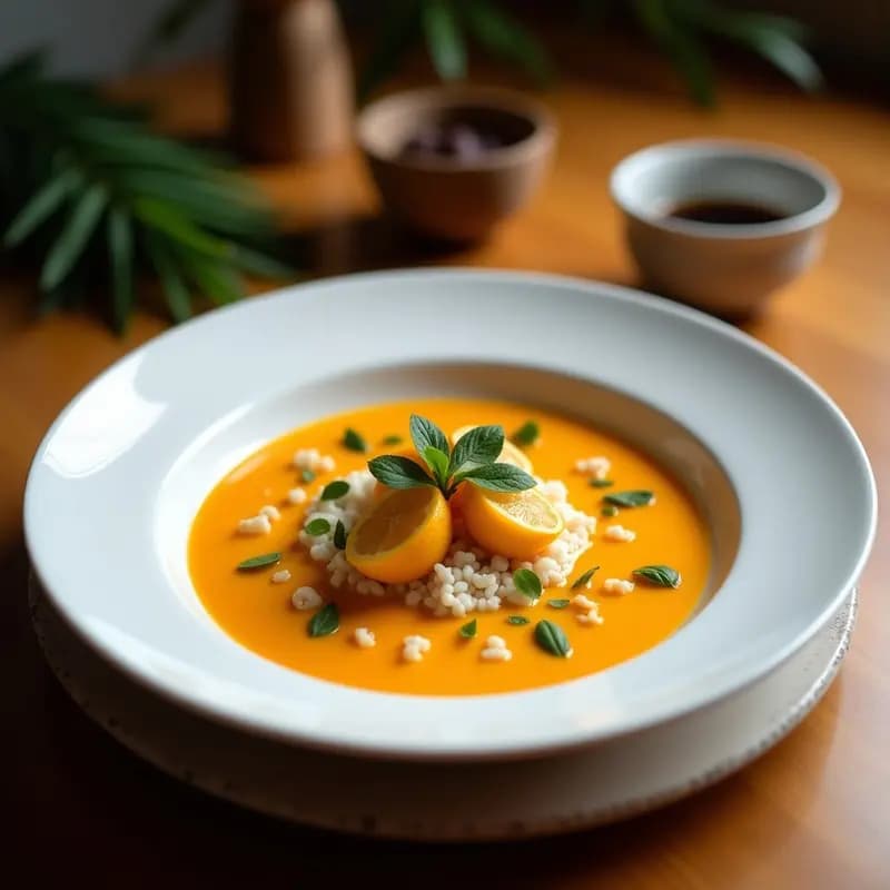 Sopa de Litchi y Jengibre con Brotes de Bambú: Receta China Refrescante y Digestiva