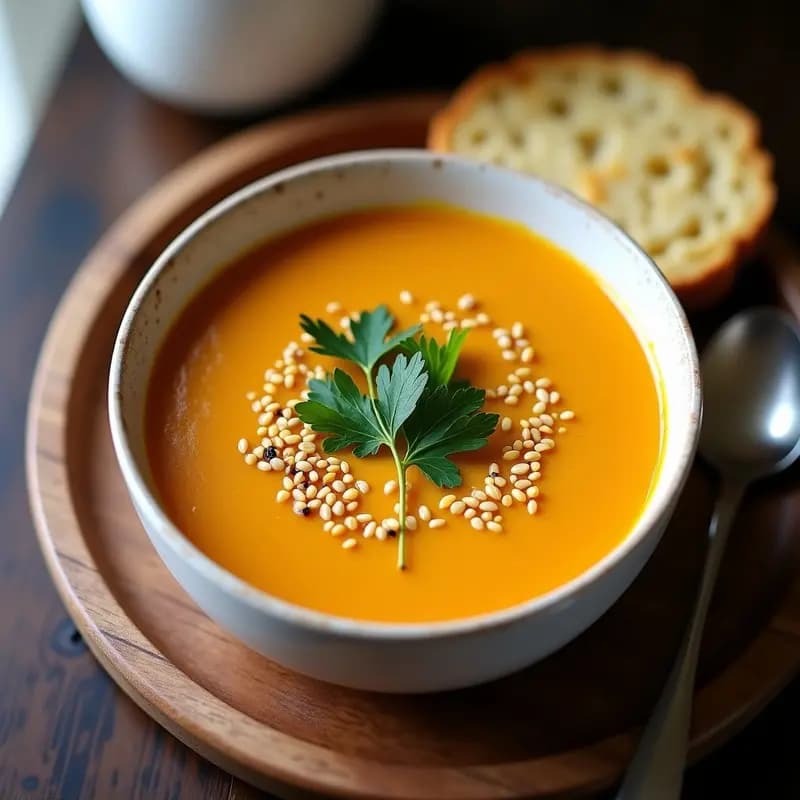 Sopa de Luiro con Calabaza y Jengibre: Receta Gallega Vegana y Depurativa