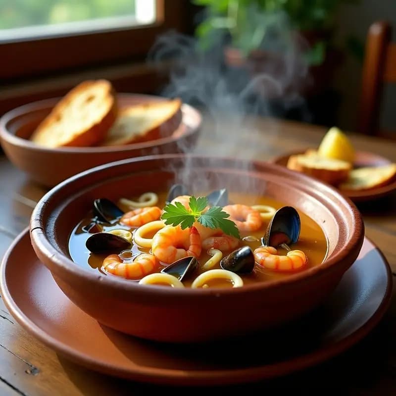 Sopa de Marisco con Ñoras: Receta Costa Brava con Aromas Mediterráneos en 30 Minutos