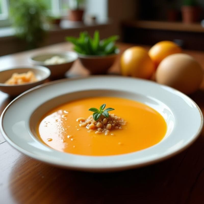 Sopa Fría de Melón Cantalupo y Jengibre: Receta China Vegana y Refrescante para el Verano