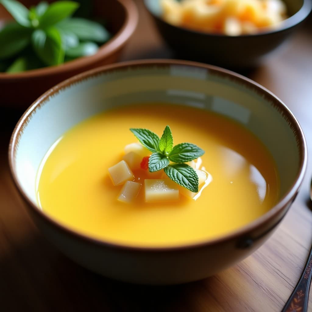 Sopa de Melón y Jengibre con Toque de Menta: Receta Fresca y Digestiva en Thermomix