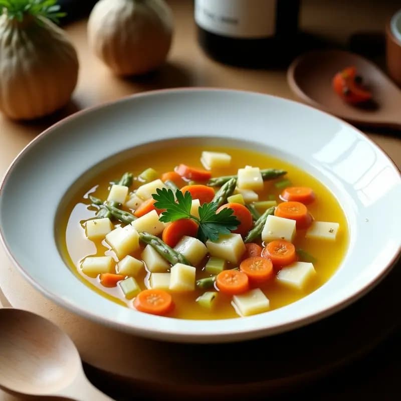 Sopa Minestrone de Espárragos Blancos y Alcachofas: Receta Italiana Detox en Olla Rápida
