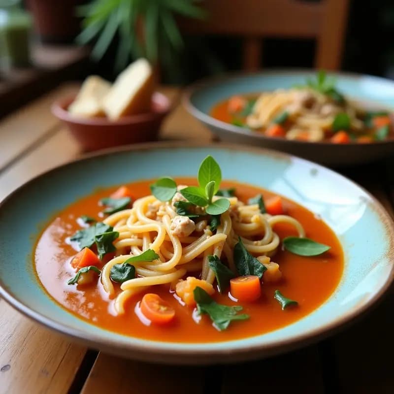 Sopa Minestrone con Espirulina y Pasta de Lentejas: Versión Superfoodiana del Clásico Italiano