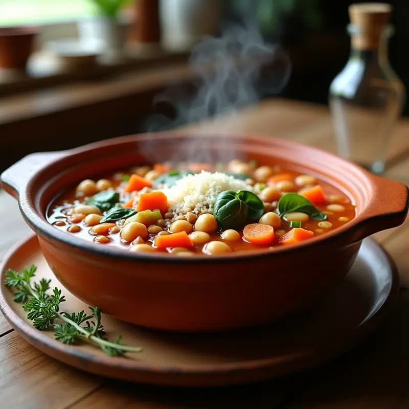 Sopa Minestrone con Legumbres: Receta Alta en Proteína y Sin Gluten para el Invierno