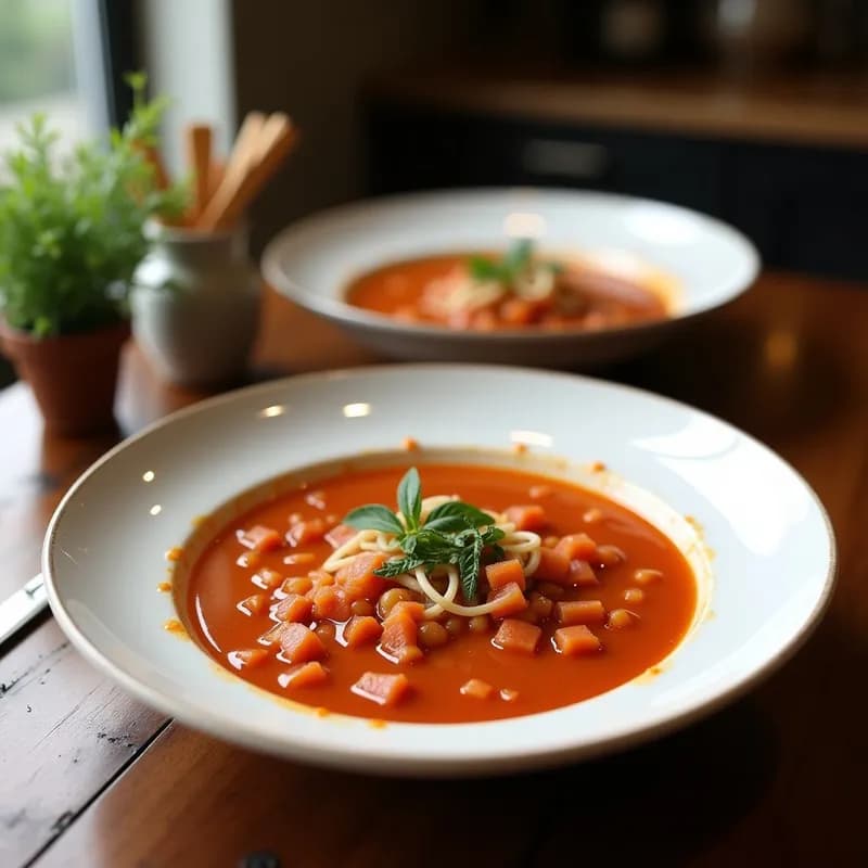 Sopa Minestrone Vegana: Receta en Olla Express en 20 Minutos y Alta en Fibra