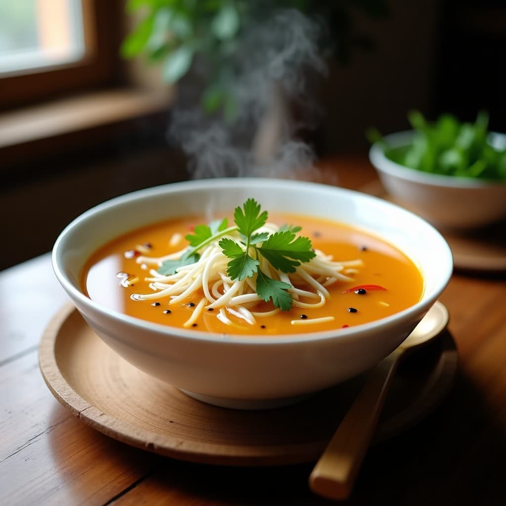 Sopa de Miscancias con Caldo de Huesos y Jengibre: Receta China Reconfortante en Thermomix