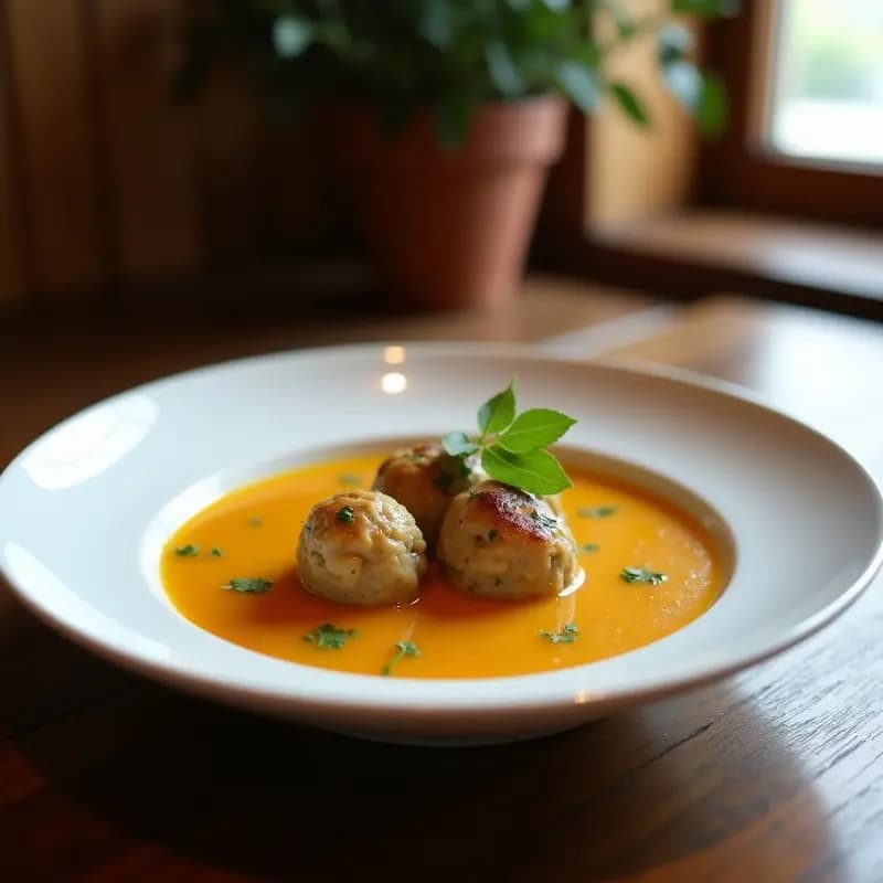 Sopa de Miscanto y Jengibre con Albóndigas de Garbanzo: Receta China Vegana en Olla Lenta