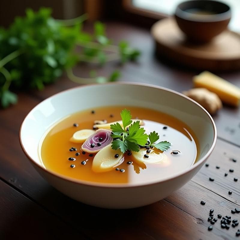 Sopa de Miscanto y Jengibre: Receta China Detox en Thermomix con Toque Picante