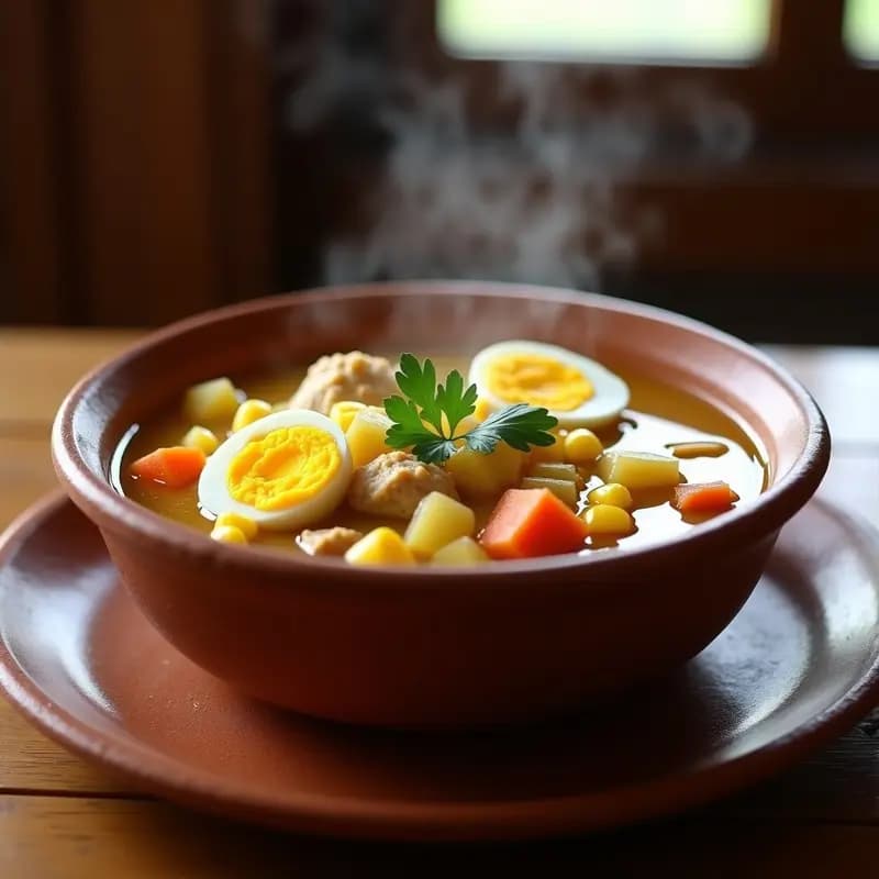 Sopa de Miscanto y Pollo: Receta Peruana en Olla Express con Toque Andino