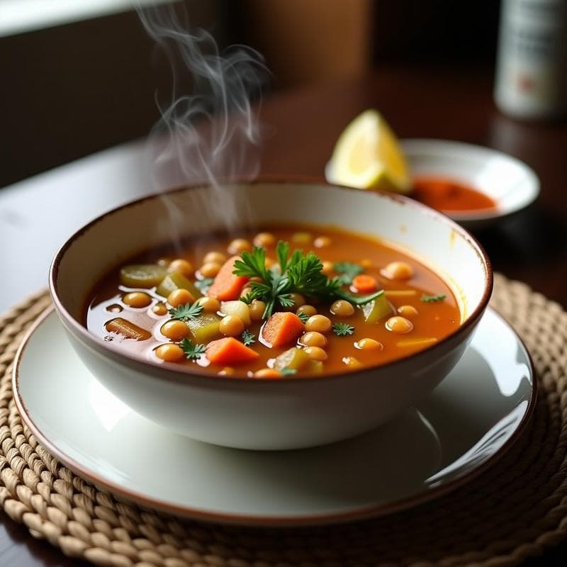 Sopa de Miscot con Especias Bereberes: Receta Marocí en Olla Express