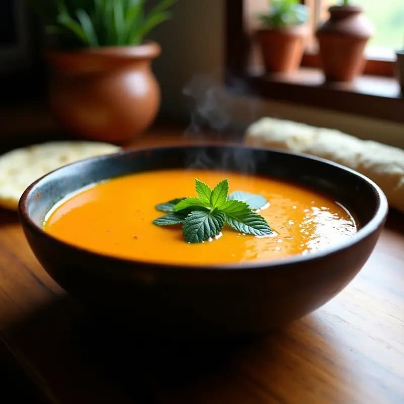 Sopa de Miscotera con Calabaza y Jengibre: Receta Colombiana Vegana en Olla Exprés