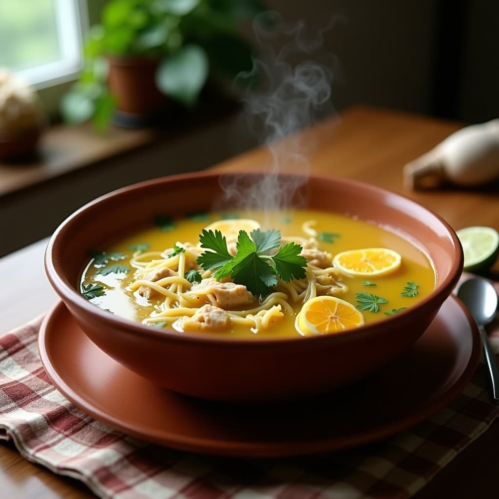 Sopa de Miscua con Caldo de Pollo y Hierbas: Receta Tradicional Venezolana en Olla Lenta
