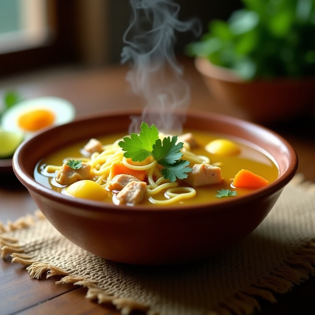 Sopa de Miscua (Fideos Finos) con Pollo y Verduras: Receta Tradicional Colombiana