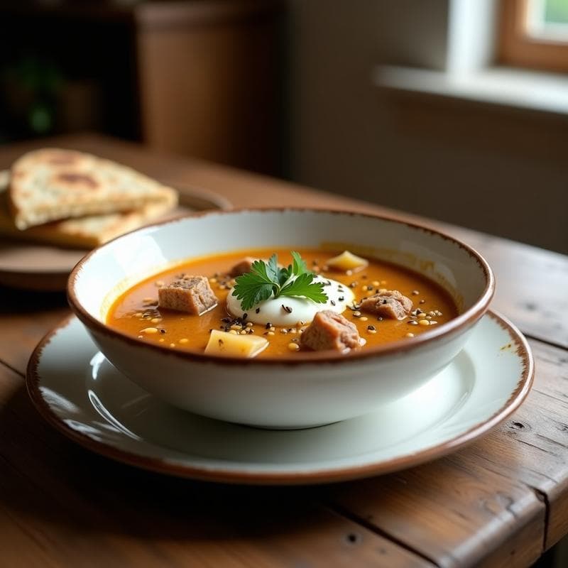 Sopa de Misérrima con Cordero y Alcachofas: Receta Libanesa Tradicional en Olla Lenta y Reconfortante