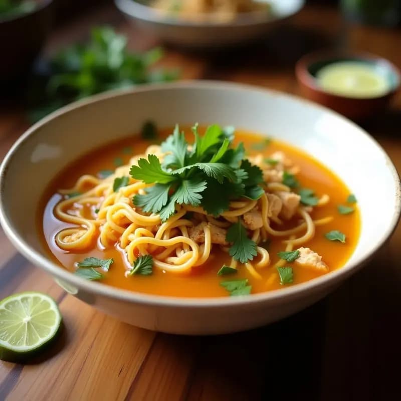 Sopa de Misше con Pollo y Hierbas Frescas: Receta Peruana Reconfortante en Olla Express